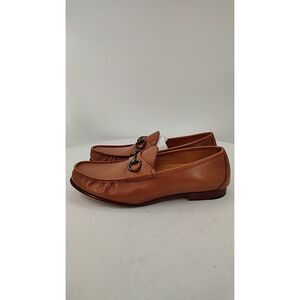 Quince Men Calfskin Leather Horsebit Loafer Tan Shoes 11.5